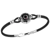 Outlet A Zancan Silver And Black Kevlar Bracelet With A Compass On A Black Background. Bracelets