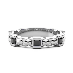 Store Bague En Argent Et Spinelle Naturel De Zancan. Bagues