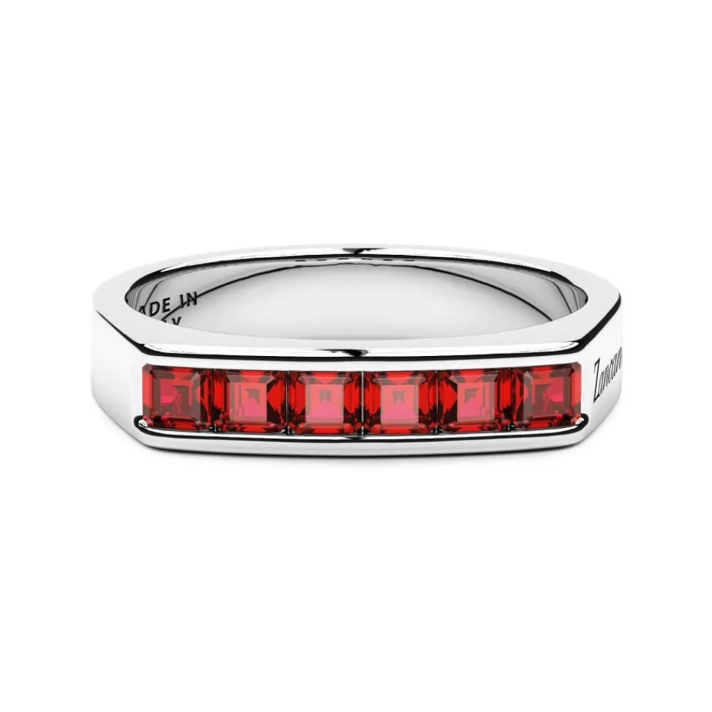 Hot Bague En Argent Et Spinelle Naturel De Zancan. Bagues
