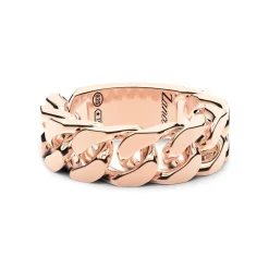 Hot Bague Gourmette En Argent. Bagues