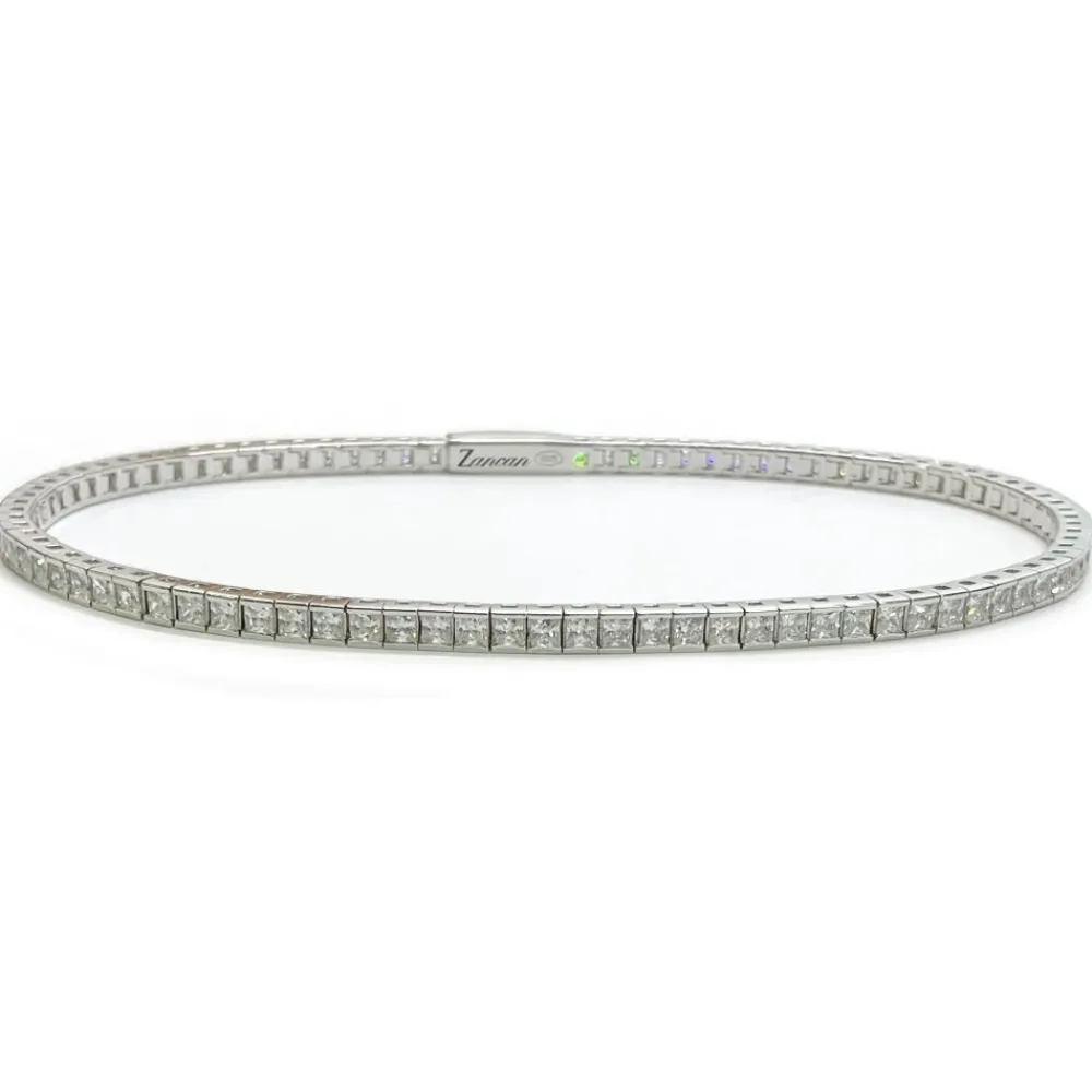 Discount Bracelet Tennis Zancan En Argent Et Zircons. Bracelets