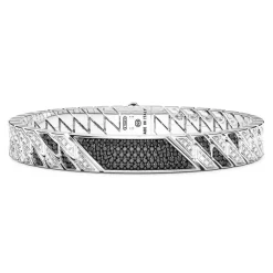 Online Bracelet Zancan En Argent Avec Pierres Et Plaque Centrale. Bracelets