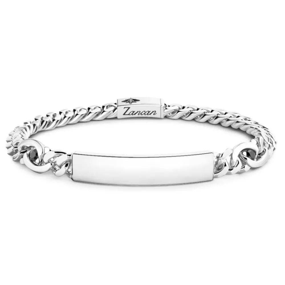 Discount Bracelet Zancan En Argent Avec Plaque Centrale. Bracelets