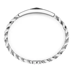 Discount Bracelet Zancan En Argent Avec Maille Gourmette Et Plaque Avec Rose Des Vents En Ceramique. Bracelets