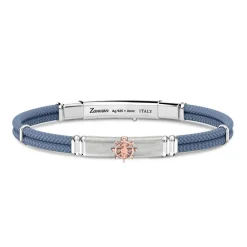 Fashion Bracelet Zancan En Kevlar Avec Plaque Et Gouvernail. Bracelets