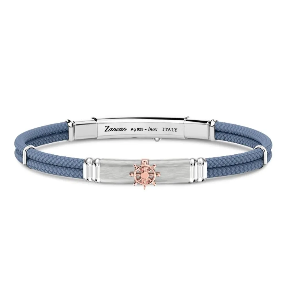 Fashion Bracelet Zancan En Kevlar Avec Plaque Et Gouvernail. Bracelets