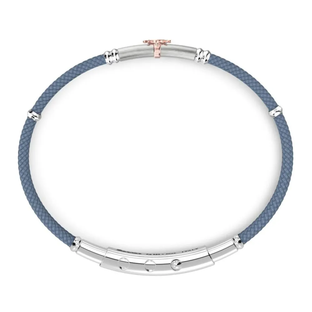 Fashion Bracelet Zancan En Kevlar Avec Plaque Et Gouvernail. Bracelets