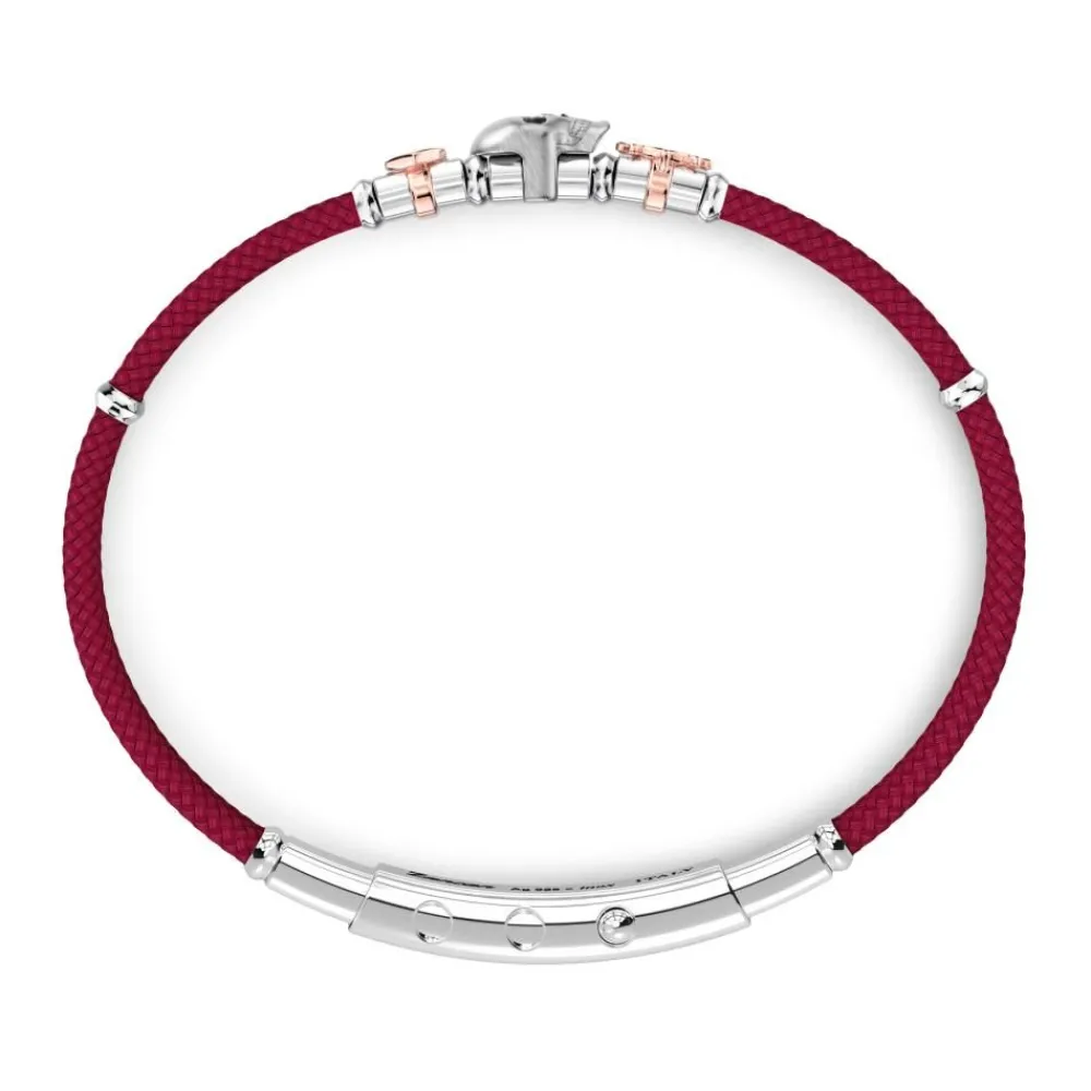 Discount Bracelet Zancan En Kevlar Avec Tete De Mort Et Elements Nautiques. Bracelets