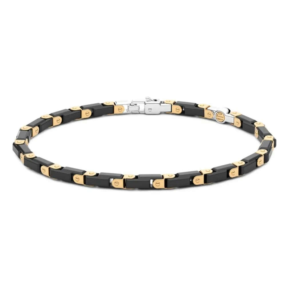 Best Bracelet Zancan En Or 18Kt Et Ceramique Noire. Bracelets