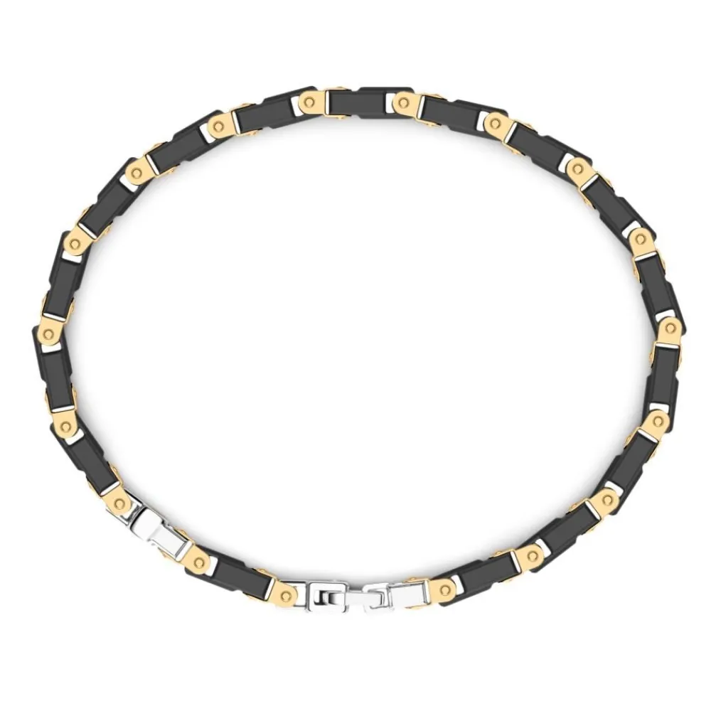 Best Bracelet Zancan En Or 18Kt Et Ceramique Noire. Bracelets