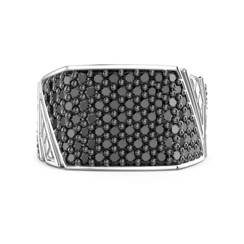 Store Chevaliere Zancan En Argent Avec Pierres. Bagues
