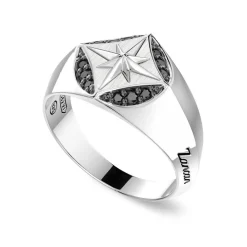 Fashion Chevaliere Zancan En Argent. Bagues