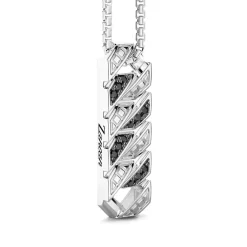 Cheap Collier Zancan En Argent Avec Pendentif Plaque Et Pierres. Colliers