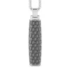 Hot Collier Zancan En Argent Avec Pendentif Baguette. Colliers