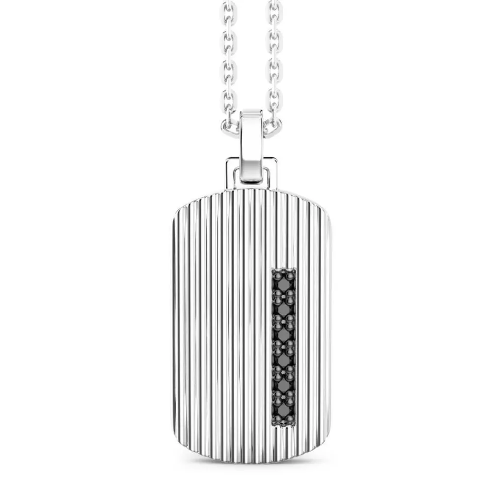 Online Collier Zancan En Argent Avec Pendentif Plaque. Colliers