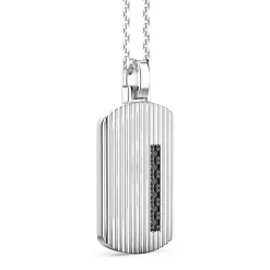 Online Collier Zancan En Argent Avec Pendentif Plaque. Colliers