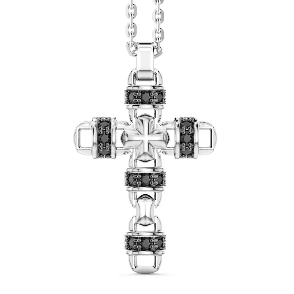 Hot Collier Zancan En Argent Avec Pendentif Croix Et Pierres Naturelles. Colliers