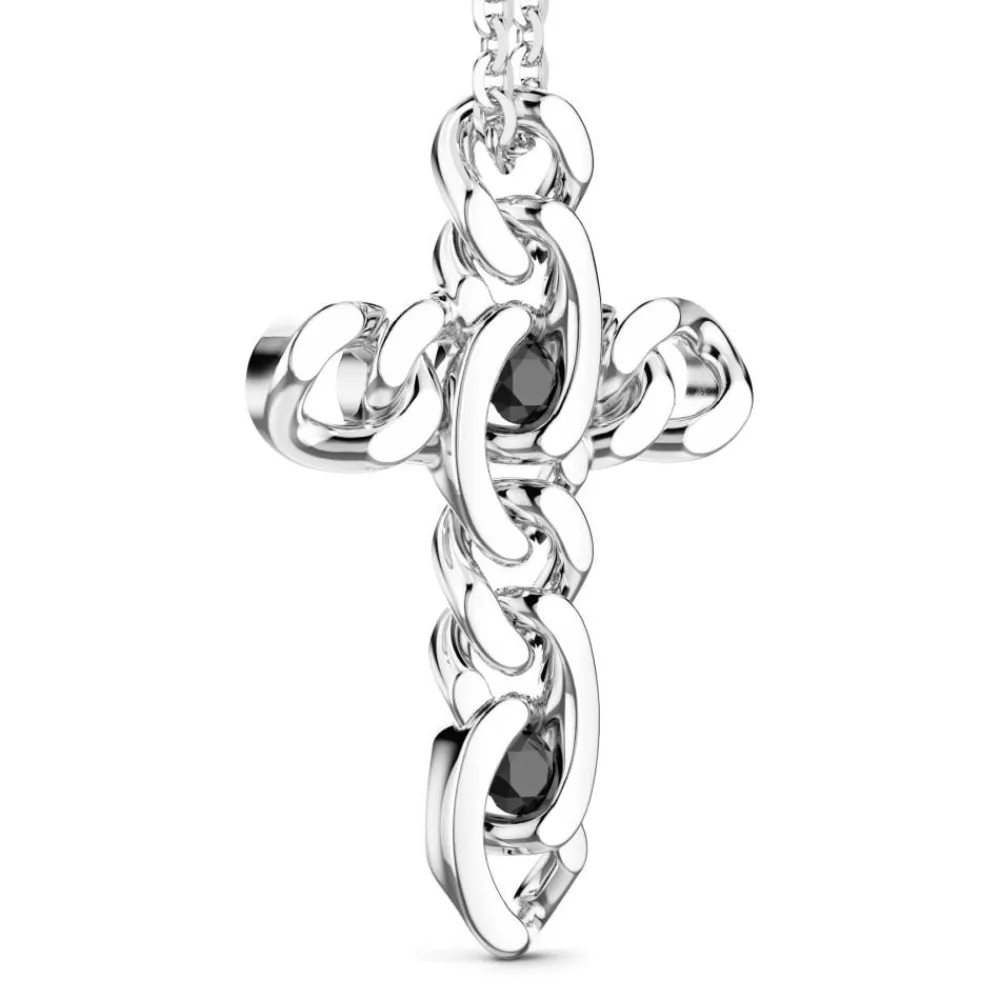 Shop Collier Zancan En Argent Avec Pendentif Croix. Colliers