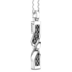 Store Collier Zancan En Argent Avec Pendentif Plaque Verticale. Colliers