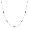 Cheap Collier Zancan Maille Seule En Argent Avec Details En Ceramique. Colliers