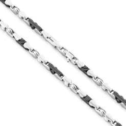 New Collier Zancan Maille Seule En Argent Et Ceramique. Colliers