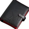Outlet Organizer Made From Black Leather With Red Interior. Maroquinerie