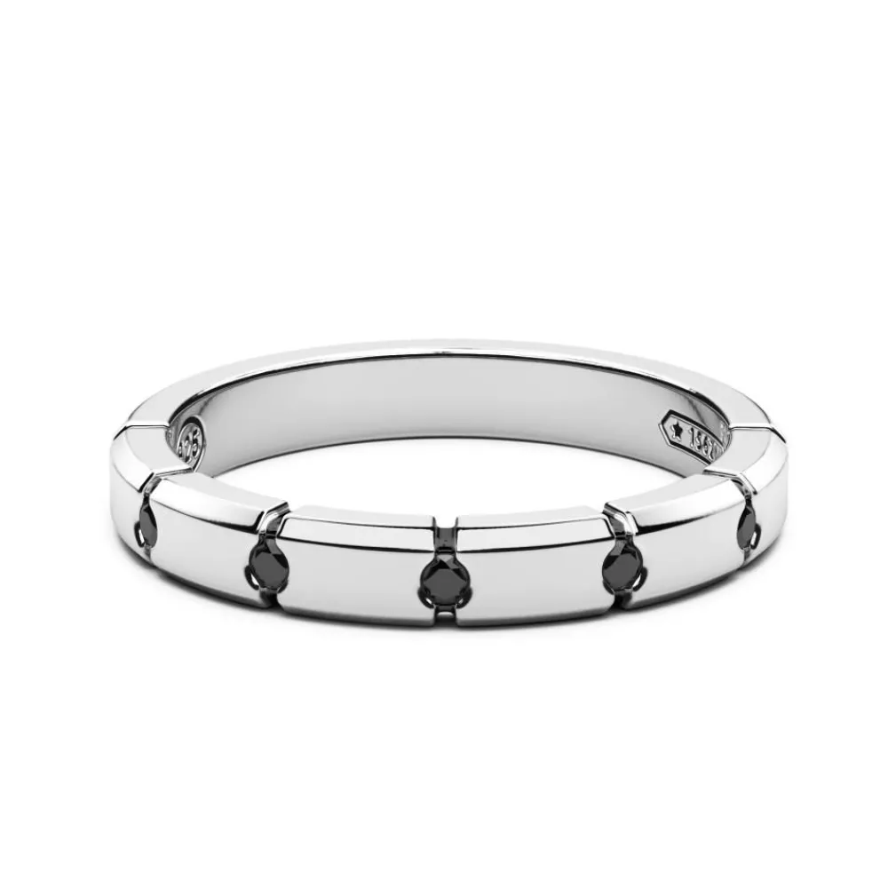 Cheap Silver And Black Stone Ring. Bagues