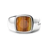 Best Silver Ring With Tiger'S Eye. Bagues