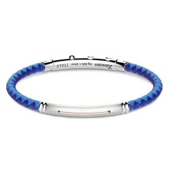 Fashion Zancan Black Silicone Bracelet With Silver Tag And Rose Gold Details. Bracelets