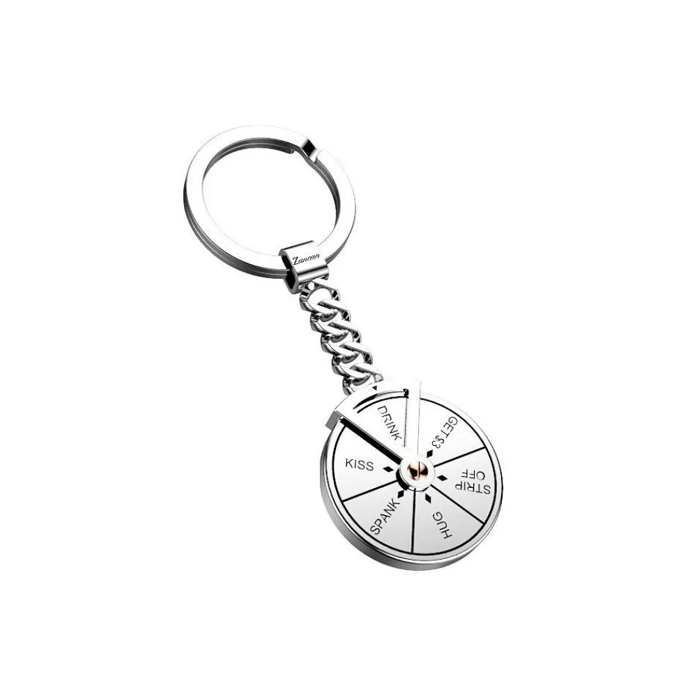 Cheap Zancan Black Steel Keychain With Roulette Porte-clés