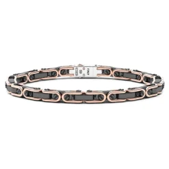 New Zancan Bracelet In Kt Gold And Black Ceramic. Bracelets