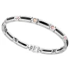 Shop Zancan Bracelet Made From Silver And Ceramic With Rose Gold Screws. Bracelets