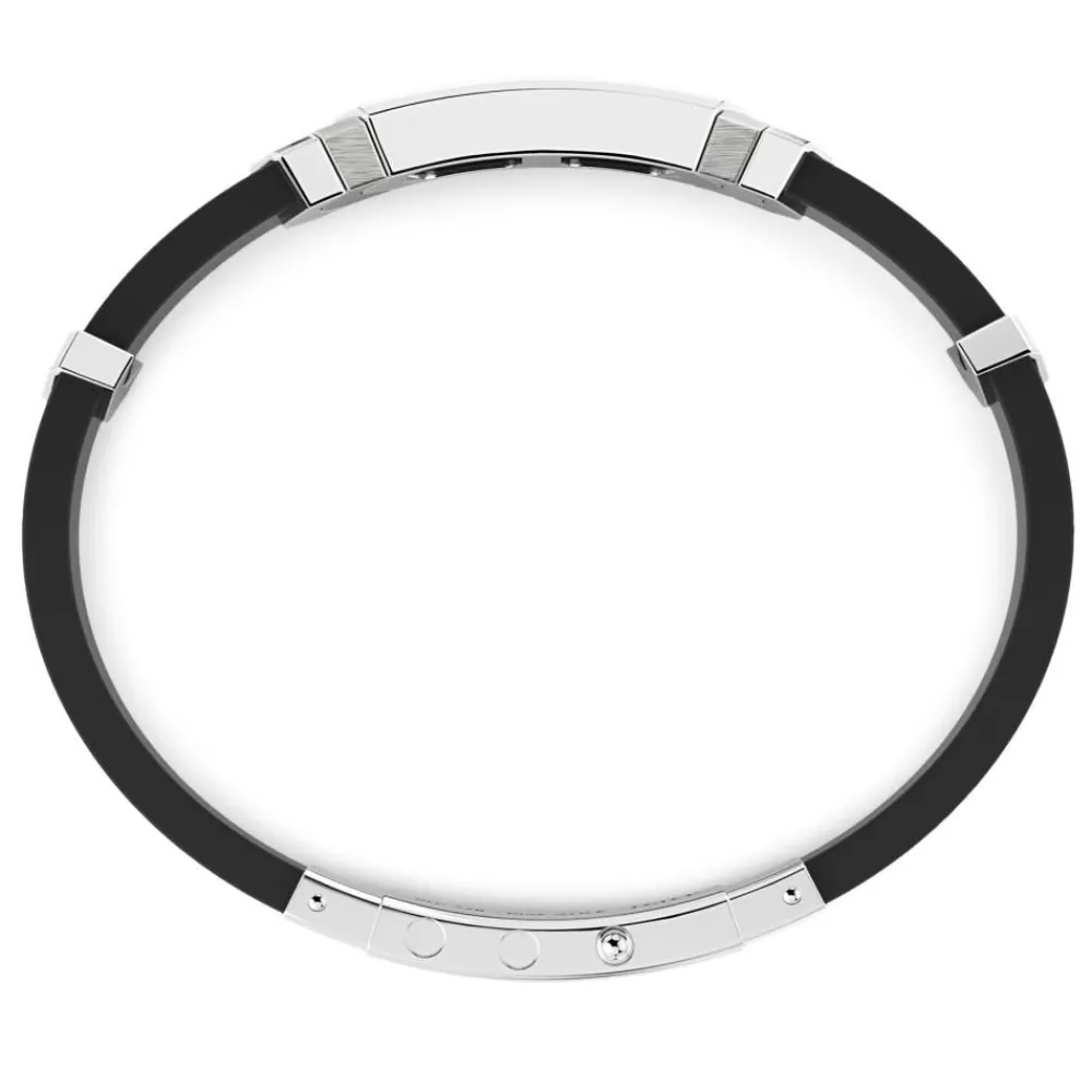 Fashion Zancan Bracelet Made From Silver And Black Silicone With Tag. Bracelets