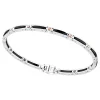 Online Zancan Bracelet Made From Silver And Ceramic With Rose Gold Screws. Bracelets
