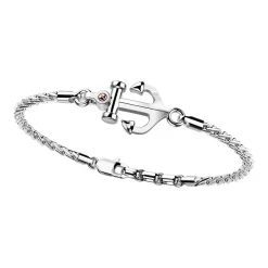 Fashion Zancan Bracelet With Silver Anchor And Rose Gold Screw. Bracelets