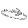 New Zancan Bracelet With Silver Anchor And Stones. Bracelets