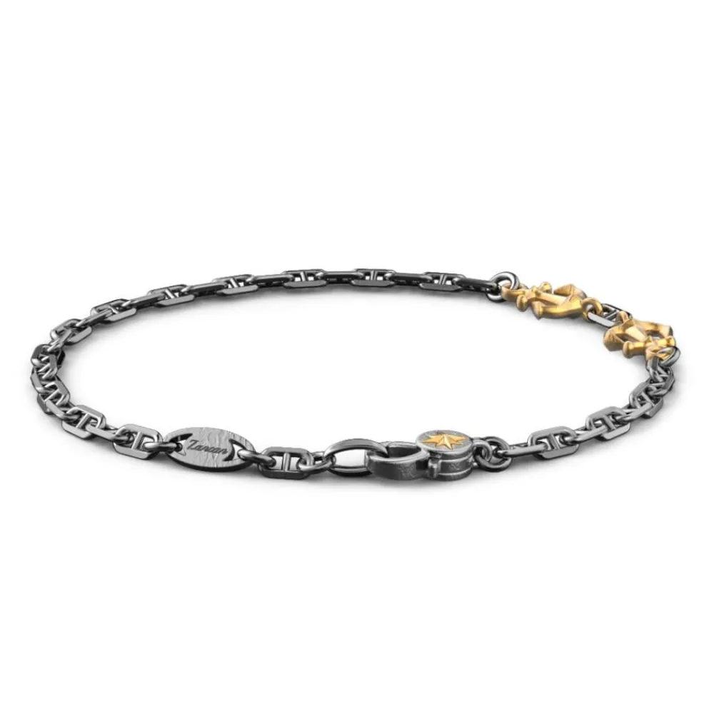 Discount Zancan Burnished Silver Bracelet With Anchor. Bracelets