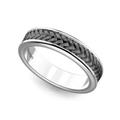 Best Sale Zancan Burnished Silver Band Ring. Bagues