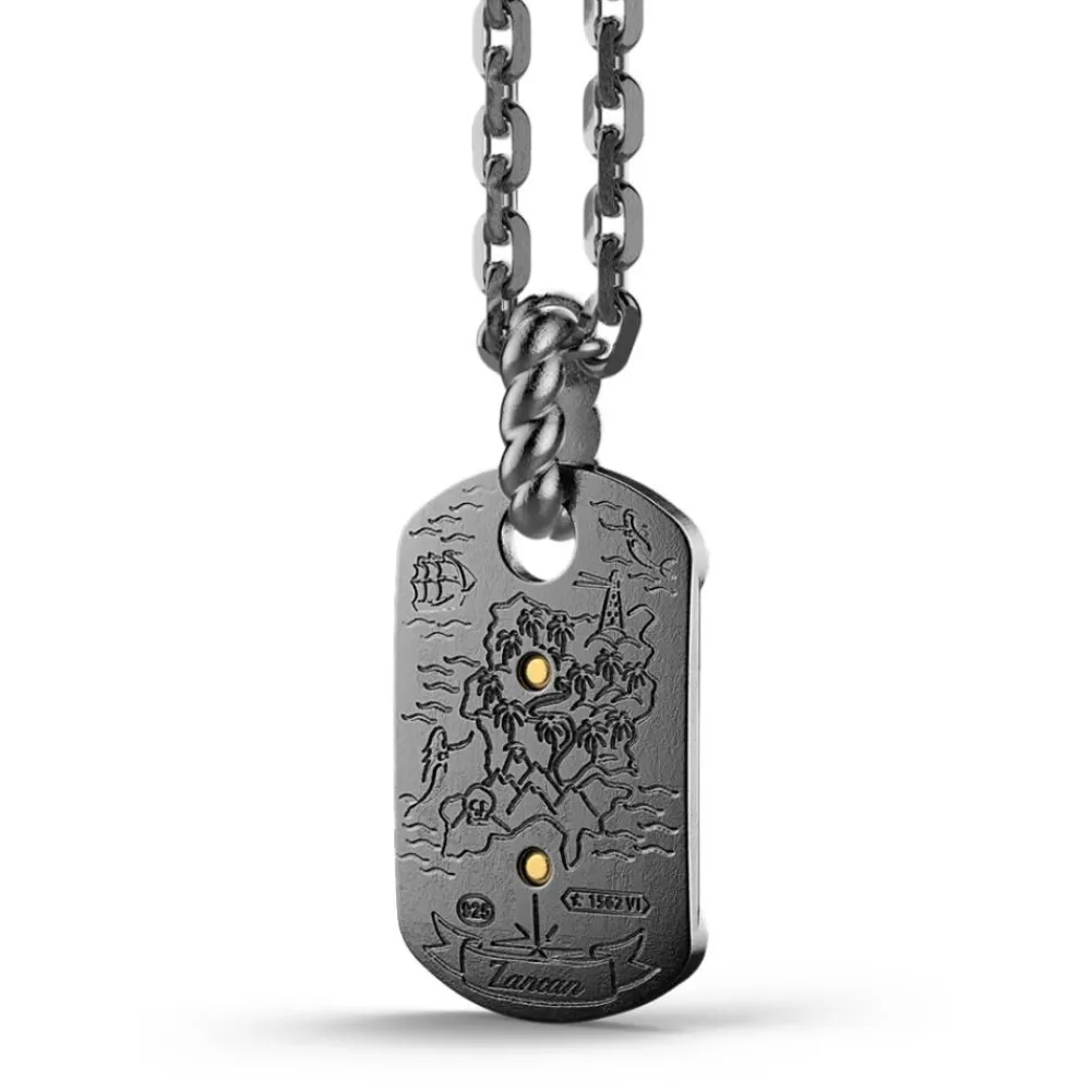 Online Zancan Burnished Silver Necklace With Sailboat. Colliers