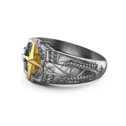 Online Zancan Burnished Silver Ring With Wind Rose. Bagues