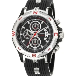 Outlet Zancan Chronograph Watch With Date Window And Silicone Strap. Superkompass