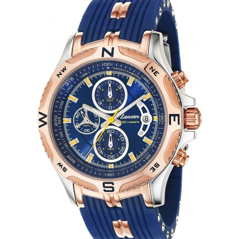Online Zancan Chronograph Watch With Date Window And Silicone Strap. Superkompass