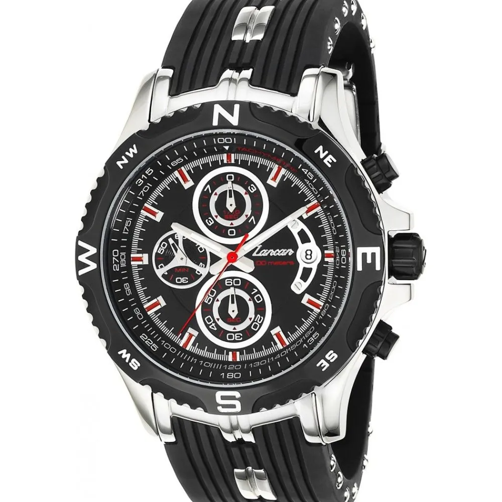 Store Zancan Chronograph Watch With Date Window And Silicone Strap. Superkompass