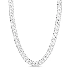 Best Zancan Curb Chain Necklace With Striated Finish. Colliers