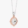 Fashion Zancan Gold Necklace With Wind Rose Pendant And Diamonds. Colliers