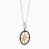 Fashion Zancan Gold Necklace With Wind Rose Pendant And Diamonds. Colliers