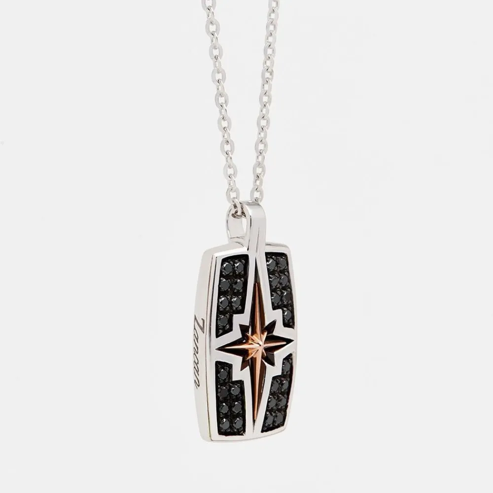 Online Zancan Gold Necklace With Wind Rose Pendant And Diamonds. Colliers