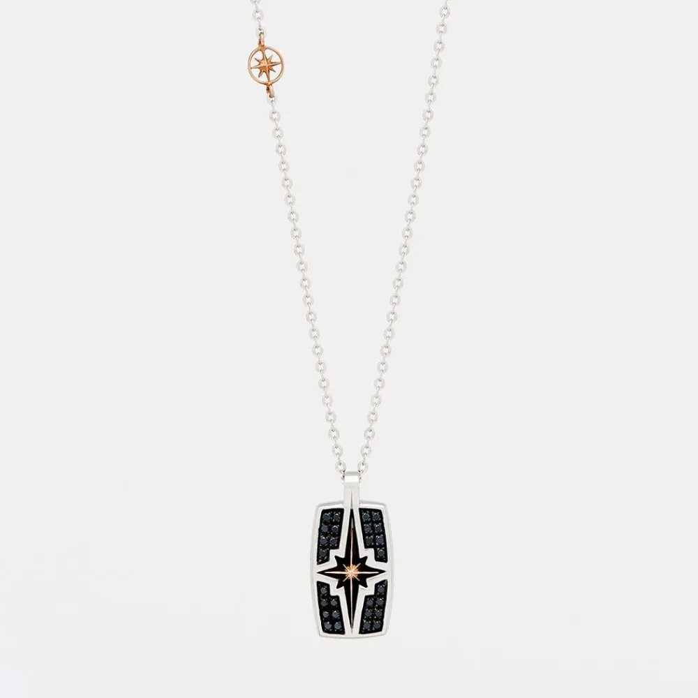 Online Zancan Gold Necklace With Wind Rose Pendant And Diamonds. Colliers