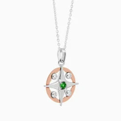 Store Zancan Gold Necklace With Wind Rose Pendant And Diamonds. Colliers