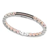 Fashion Zancan 18K Gold And Silver Bracelet With Tag And Black Stones. Bracelets